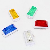 타로시 차량 경광등 12V LED스트로브 싸이키 방수 파박이, 1개, 청색