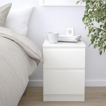 이케아 KULLEN 쿨렌 2칸 서랍장 35x49 cm (블랙브라운 화이트 택1), 블랙브라운303.557.06