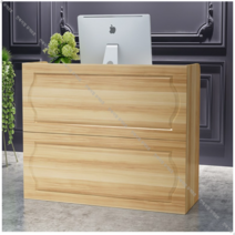 매장 업소용 카운터 입식 테이블 계산대 프런트 캐비닛 안내데스크, 연호두색  + 80x38x90cm