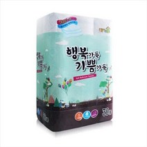 행복가득 기쁨가득 비데겸용 3겹 30롤 17m 물에잘녹는 두루마리 휴지 먼지적은 두루말이 화장지
