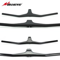 롱 라이저바 핸들바 자전거 일체형 픽시 플랫바 로고 없음 검정 페인트 탄소 통합 라이저 도 일치, 3k 매트 110x740mm