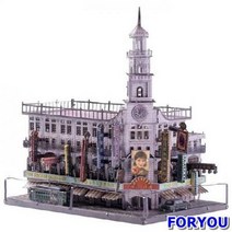 ForU84 피스 메탈퍼즐 레트로 상하이 쇼핑몰 3D퍼즐 3D입체퍼즐 모형조립 조립장난감