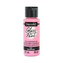 공예몰 DecoArt Glass Paint 2oz 02 Pink 반무광 유리 세라믹 물감