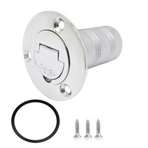 수족관 냉각기 무소음 112 quot38mm 보트 데크 필필러 탱크 넥 키리스 캡 가스물연료디젤 마린 스테인레스 스틸 316 요트 캐러밴, DIESEL