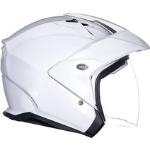 Bell Scout Air 오픈 페이스 오토바이 헬멧(솔리드 매트 블랙 XL), Gloss Vintage White