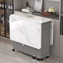 확장형식탁 럭셔리 금속 블랙 이탈리아 접이식 거실 가구, 14.140x80x77