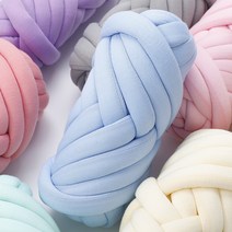 Life Rhythm 자이언트얀 패브릭 가방 망고실 빅얀 1KG 루피실 왕모찌실 뜨개실 만들기, 코발트