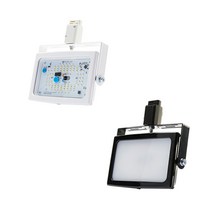아크로 레일 투광기 AC타입 LED 35w 투명 블랙 매장, 전구색