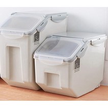 신선한 쌀보관용 밀봉 쌀통 보관통 15kg 10kg 쌀독