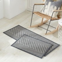 [가온길카페트]헤링본 면자가드 주방매트 50x120cm(2색상)+무료배송, 주방매트50x120cm