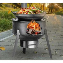드럼통화덕 농촌 야외 그릴 흡연 숯불화로 바베큐 드, 회색상자모델63cm+두께1.5+스토브링3개
