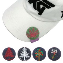 겨울단추 골프볼마크 & 골프티꽂이 퍼터키퍼 티걸이 볼마커 ( PXG 에이밍 카카오 마커그룹 황금돼지 마크앤로나 선물용품 ), 꽃가지, 선택없음
