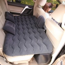 레이 평탄화 캐스퍼 차박 캠핑슬립 차박용품 니로 올뉴카니발 스포티지 팰리세이드 car air 매트리스 여행 침대 방습 풍선 매트리스 air bed car back seat, 검은색