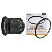 [세트 구입]Nikon 광각 줌 렌즈 AF-P DX NIKKOR 10-20 mm f4.5-5.6 G VR 니콘 DX 포맷 전용+HAKUBA 72 mm 렌즈 필터 보호용 SMC-PRO 렌즈 가드 고투과율 얇은 프레임 일본제 CF-SMCPRLG72