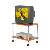 TV대 체리2단 선반 TV장 거실 원목 다용도 이동식, TV대체리2단