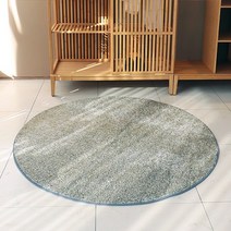 BRN 소프트 싱글 샤기 카페트 러그 원형 (골드/그레이/베이지) 150x150cm