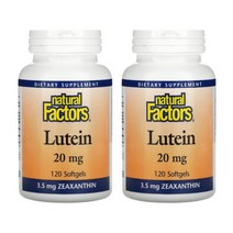 내추럴팩터스 루테인 20mg 지아잔틴 금잔화 120정 2팩