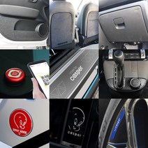 람앤클 현대 캐스퍼 도어커버 실내 랩핑 PPF 도장 보호필름 데칼 스티커 주차번호판 도어체커 LED 라이트 몰딩 튜닝 악세사리, 02_글로브박스커버 - 펠트