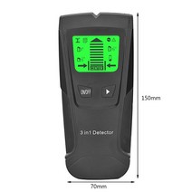 5/3 인 1 핸드 헬드 금속 탐지기 LCD 디지털 디스플레이 핀포인터 스터드 우드 파이프 파인더 벽 스캐너, [04] 3 in 1 Black