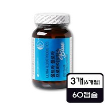 에스더포뮬러 울트라 플로라 프로바이오틱스 여에스더 유산균 블루 60캡슐 3통 6개월, 울트라 플로라 블루 3통, 3개