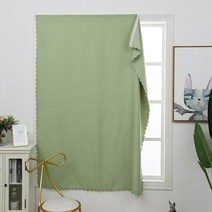 탈의실커튼 찍찍이 린넨 복층 속 거실 벽 용 펀치 프리 벨크로 암막 커튼 쉽게 설치 커튼 블라인드 침실 창 커튼 보호용 새 Шторы