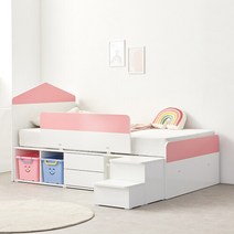 에보니아 샘스 하우스헤드 바구니 수납침대 SS D세트 캐시미론 매트포함 [착불배송], 없음/없음/없음