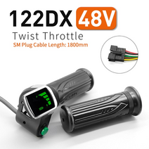 전기 자전거 wuxing 122dx 풀 트위스트 스로틀 24v 36v 48v 60v 72v 6 전선 전자 자전거 액세서리 스로틀 전원 스위치 전동 킥보드 키박스