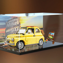 레고 쇼케이스 피아트 10271 호환 500 아크릴 케이스 수납 방진 수납함 진열장 장식장, 페인팅 배경, 35x15x15cm, 35x15x15cm