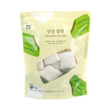 [예찬] [떡한입] 해동시켜 바로먹는 흰/모싯잎 팥앙금 절편 1kg(1봉), 상세 설명 참조