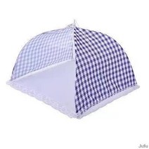 파라솔테이블접이식 테이블 식품 우산 커버 플라이 방지 메쉬 식사, 01 12inch square blue