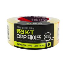 〓명진 KT opp 테이프 48mm x 100M 투명〓 0712 PLAB##@!, 48mm x 100M (61765)