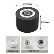 디아. 고무 접촉 휠 벨트 그라인더 부품 50mm - 200mm, 3.75x50mm - 6202 installed 15