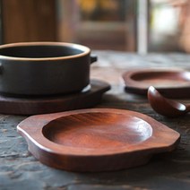 과일나무 냄비받침 원목 우드 뚝배기, 소(19cm)