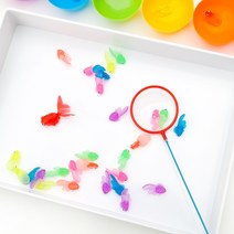스테이앳홈 스몰월드 금붕어 모형 낚시놀이 22마리 세트 - 몬테소리 목욕놀이 수세기 물놀이(뜰채증정)