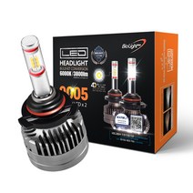 [튜닝인증부품] 바이오라이트 4면 합법 LED 전조등 9005[HB3] (1 Set), 2개입, 올 뉴 K3 BD