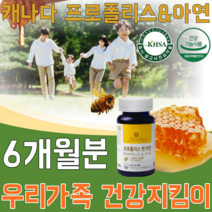 식약처 인정 캐나다 산 우리 가족 프로폴리스 추출 물 & 앤 글루콘산 아연 무 첨가 이산하규소 합성향료 없는 폴라보노이드 17mg 항산화 도움 줌 건강 기능 식품 파느곳 추천, 2