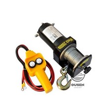 전동 호이스트 3000lbs 12V 24V 차량자가 구조 오프로드 윈치 차량 전기 크레인용, 금
