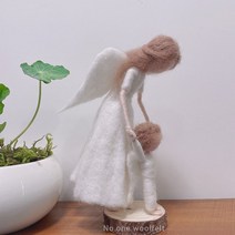 수호천사 양모 펠트 수공예 인형 발도르프 계절탁자 장식물 인테리어 소품, 단일사이즈, 완제품(주문 3~7일)