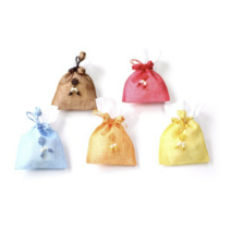 팔복상회 전통공예품 모시 방울 복주머니 중, 혼합 색상, 10개입