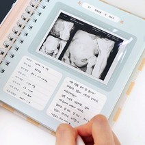 천유 인디고 우리 아기 초음파 앨범 산모 수첩, 체크, 체크