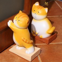 청년리빙 문쾅방지 뚱냥 고양이 도어스토퍼, A타입 - 서있는고양이