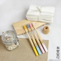 대나무칫솔 성인용 라운드형 무독성페인트 친환경 제로웨이스트 곰팡이 방지 다양한 컬러 1개, 하양