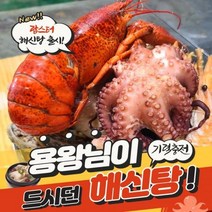 바로 끓여먹는 밀키트 간편조리~~~~~ 맛도 좋고 먹고나면 후끈 후끈!! 보약해신탕!! 여름철 보양식 캠핑음식, 용왕해신탕