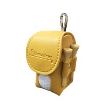 지엠앤 골프볼주머니 골프공 투볼 케이스 골프 주머니 파우치, 노랑