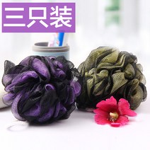 샤워볼 큐트 때밀기 등밀기 기포 목욕탕 용품 소프트 폼폼 타월 647668490, 샤워볼 2개 (도깨비 보라색 _도깨비