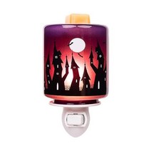 할로윈 할로윈장식 향기나는 컬렉션 왁스 액센트 워머 으스스한 계절 큐브 멜터 버너 전기 가을 향기 가정용 방향제 장식 검정 고양이, Bat Haunt