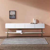 공간사이 에일리 2000 와이드 거실장, 플로랄화이트(gi1001)