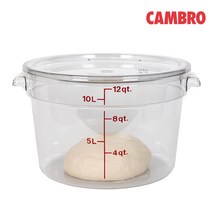 캠브로 투명한 원형 빵발효통 (11.4L/17.2L/20.8L), 통/17.2L(RFSCW18)