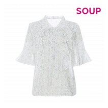 숲 SOUP 프린트 블라우스(SWMSS62)