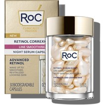 RoC 레티놀 어드벤스드 나이트 앰플 30캡슐 10.5ml RoC Retinol Correxion 0.35 Fl Oz, 30 카운트(1팩)개